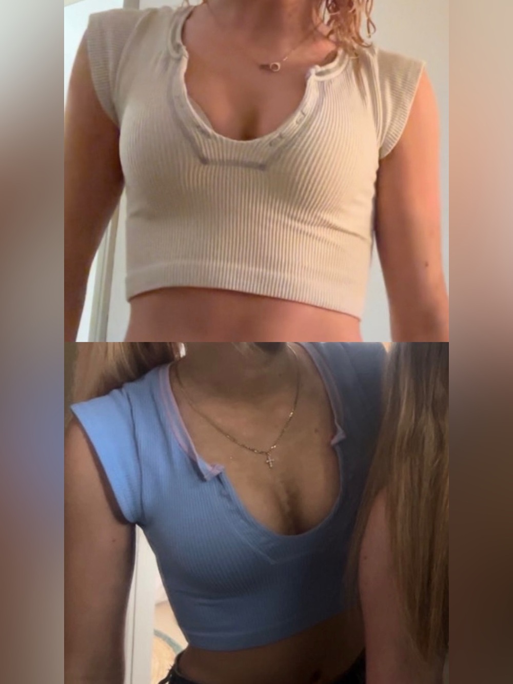 🤍Urban Outfitters Ribbed Crop Tops Bundle – 2 Colors